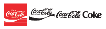 Coke Icons Primary, Secondary, SubLogic and Sub Logo